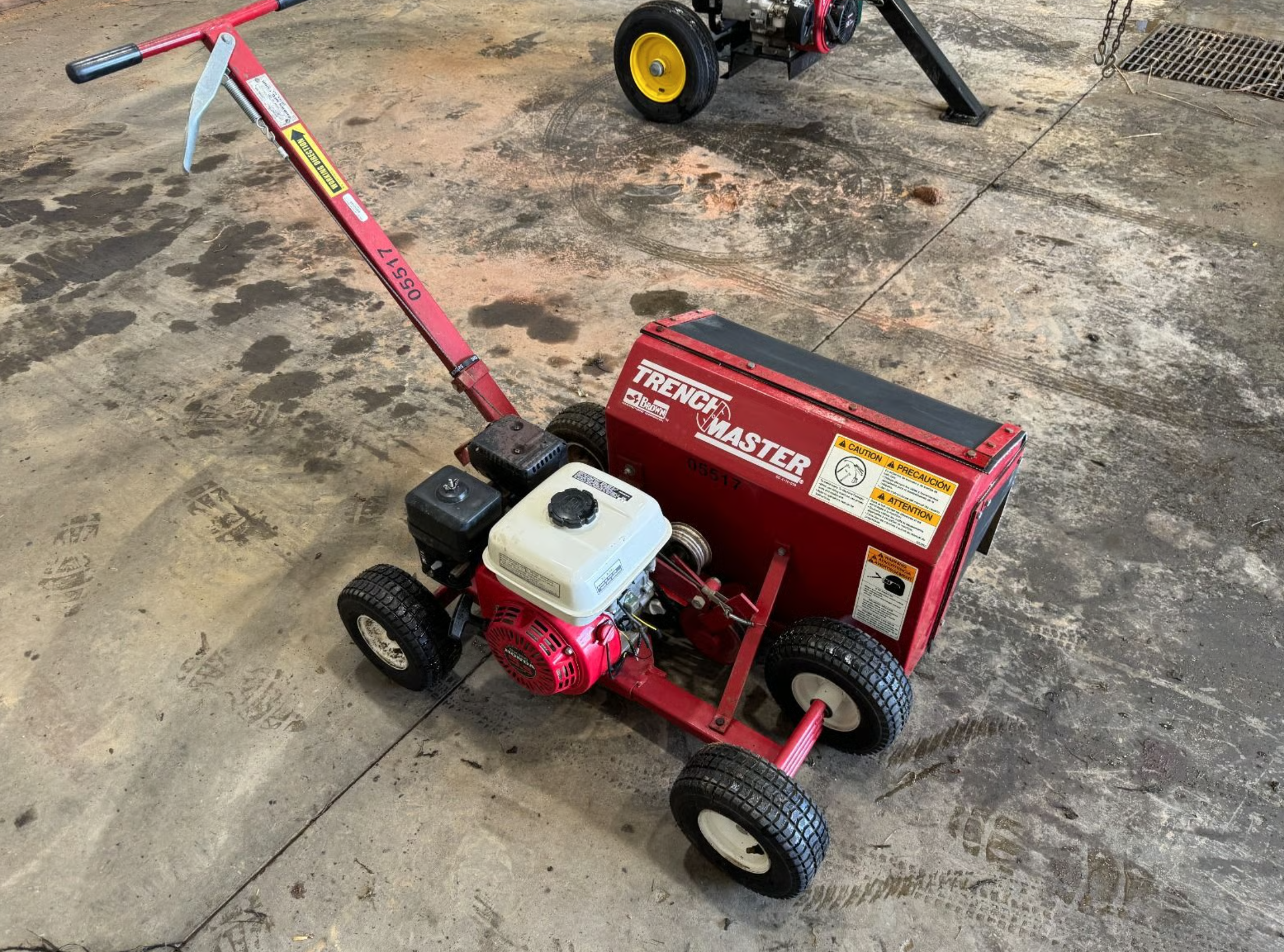 Brown Trench Master walk-behind trencher and edger