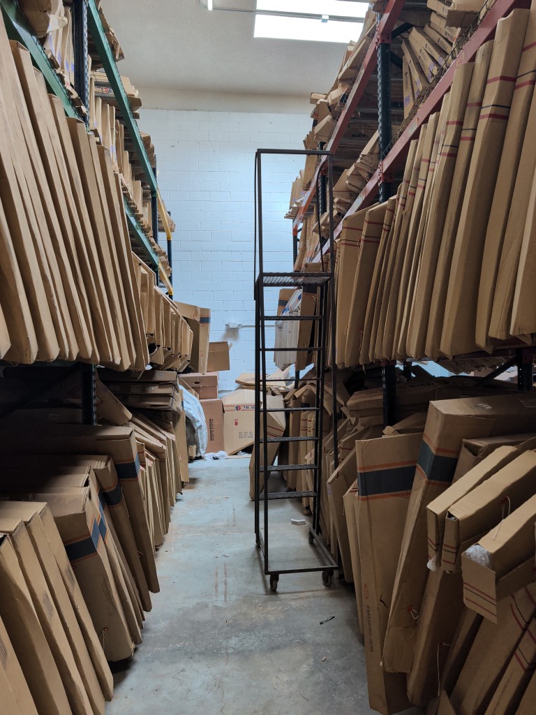 Wide view of the Agro Capital US warehouse interior